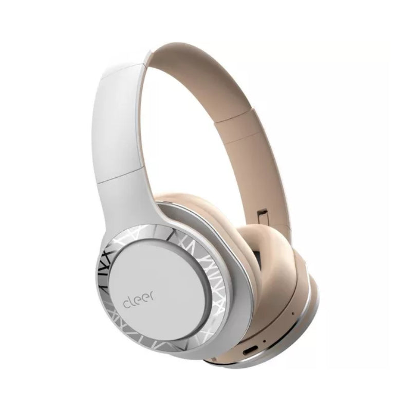 Cleer Enduro 100 Wireless Over-the-Ear Headphones - Sand/White