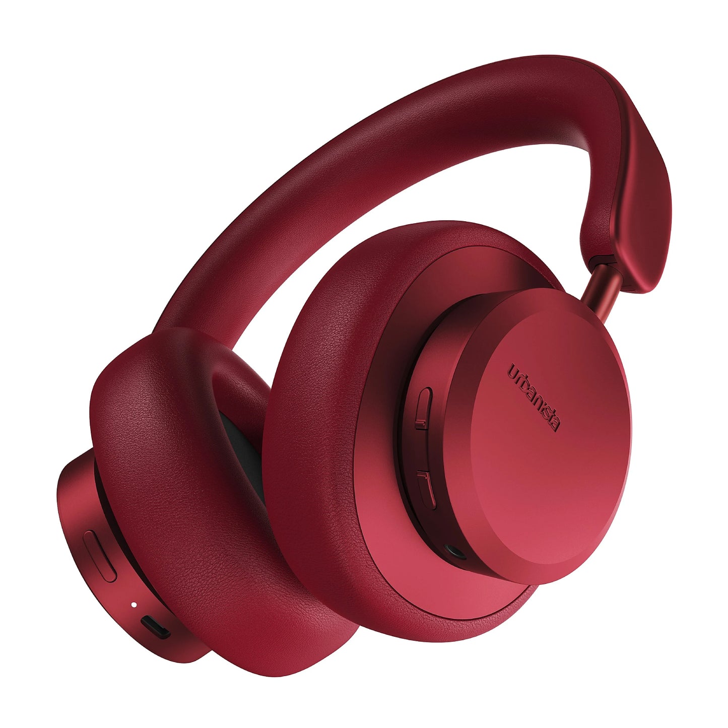 Urbanista Miami Wireless Noise Canceling Bluetooth Over-the-Ear Headphones - Ruby Red