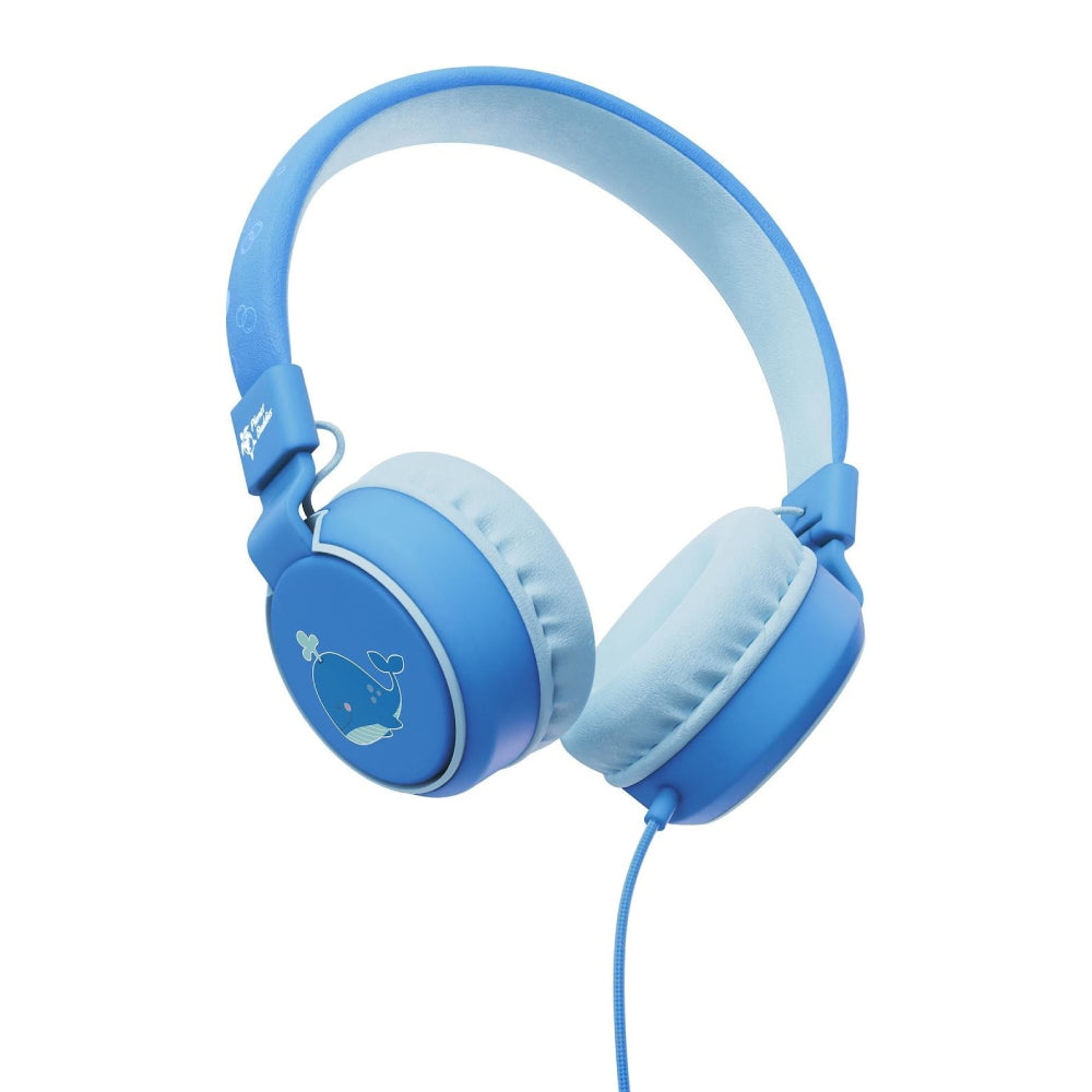 Auriculares supraurales con cable Planet Buddies Whale - Azul