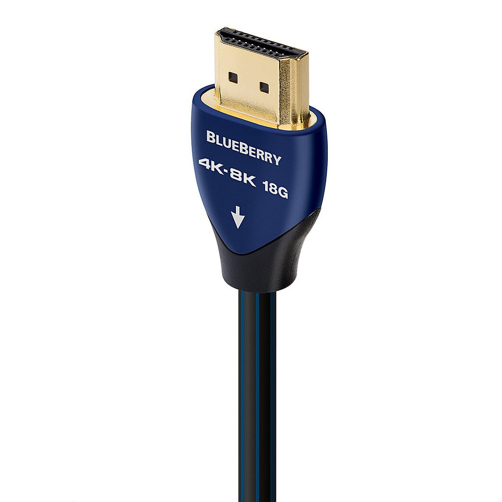 Cable HDMI para empotrar en la pared AudioQuest BlueBerry de 2,5 pies (azul y negro)