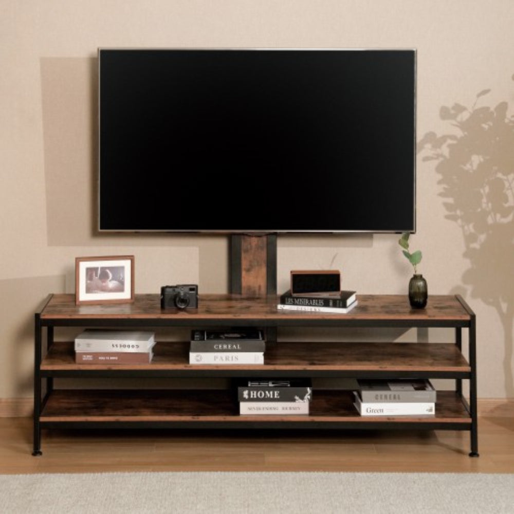 Lumi 3-Tier 37" - 70" TV Stand - Brown