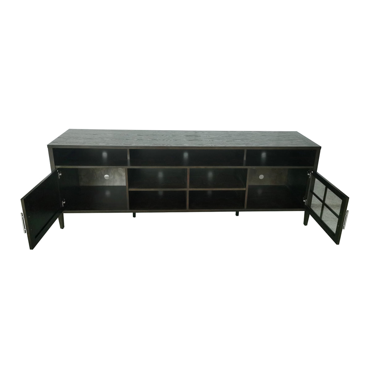 Lumi TV Console Cabinet for TVs up to 98" - Dark Brown