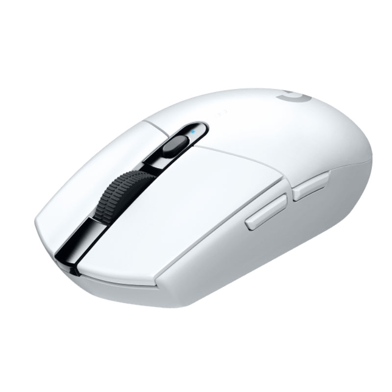 Ratón inalámbrico para juegos Logitech G305 Lightspeed con 6 botones programables, color blanco