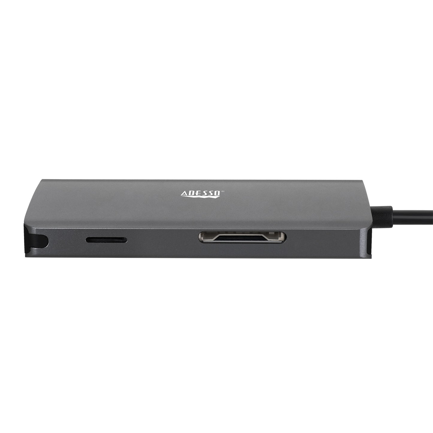 Estación de acoplamiento multipuerto USB-C 8 en 1 Adesso AUH-4030 - Plateado
