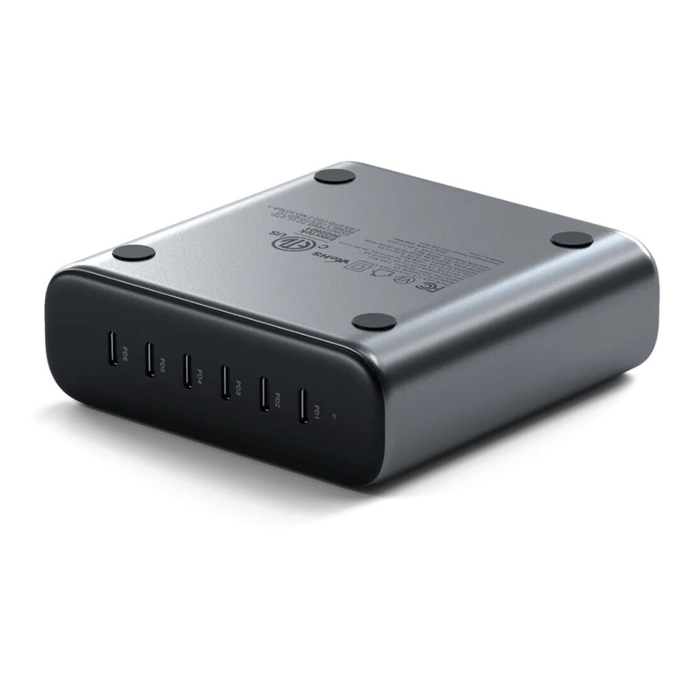 Satechi 200W USB-C 6-Port PD GaN Charger - Gray