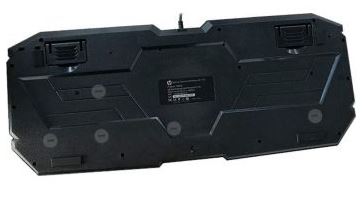 Teclado de membrana para juegos con cable HP K110 con luz RGB, color negro 