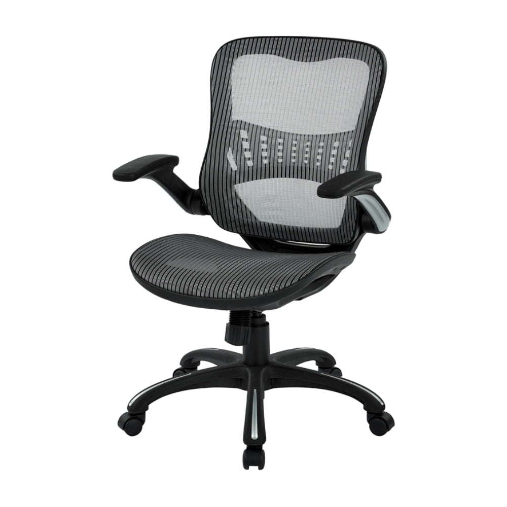 Silla de gerente de malla de Office Star Products - Gris