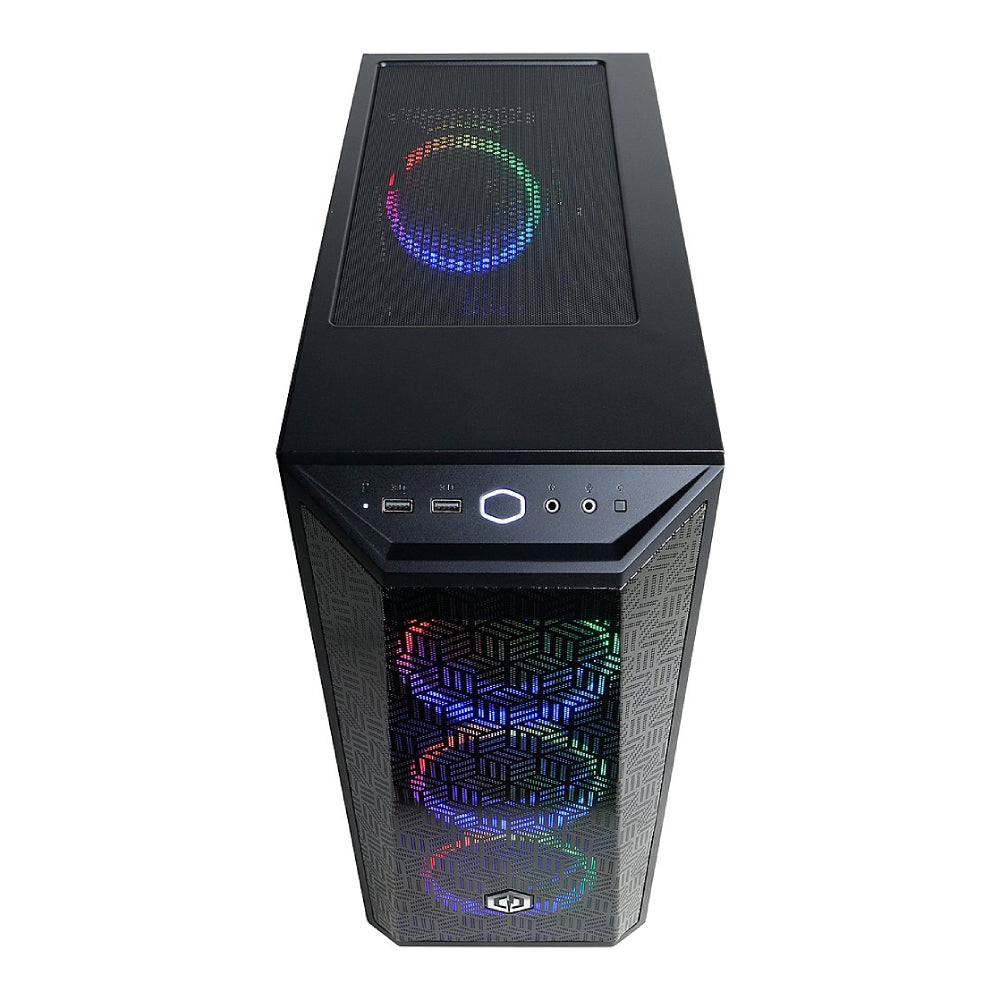 Computadora de escritorio para juegos CyberPowerPC GXI11240GV10 Gamer Xtreme: Intel Core i5-14400F con memoria de 16 GB y SSD de 1 TB, color negro