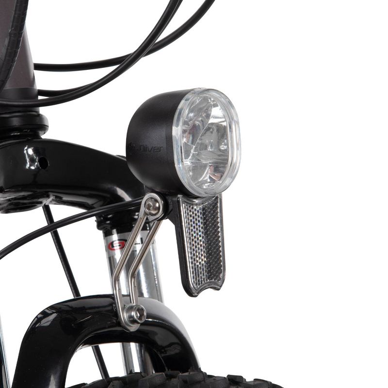 Huffy - Men's Transic Comfort eBike w/25 mi Max Operating Range & 20 Max Speed - Matte Black