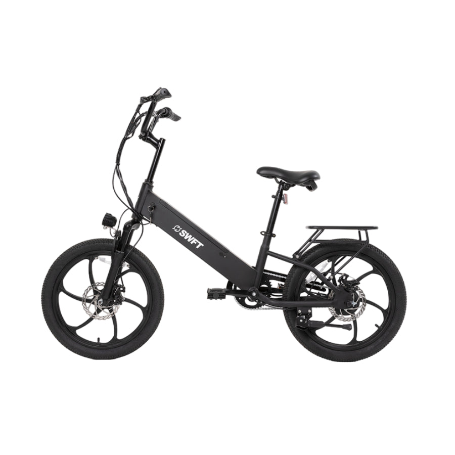 Bicicleta eléctrica compacta SWFT RX - Negra