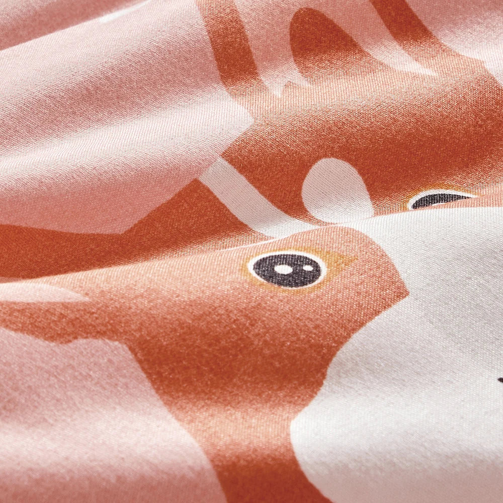 Esca Corgi Full/Queen Size 4-Piece Comforter Set - Pink