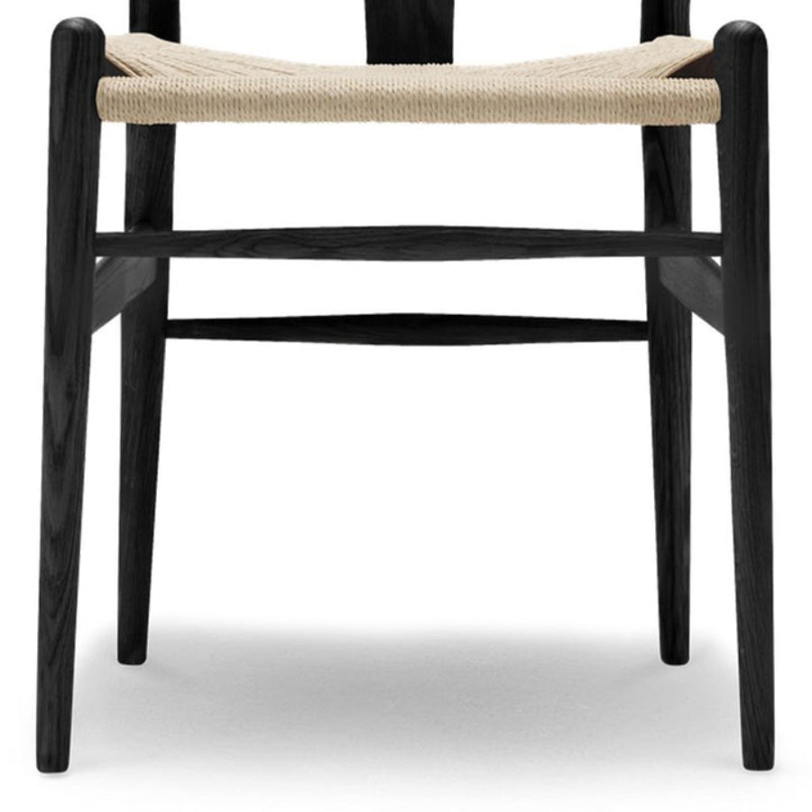 Silla de comedor clásica Wishbone de 31" de Primitive Collections (juego de 2) - Negro