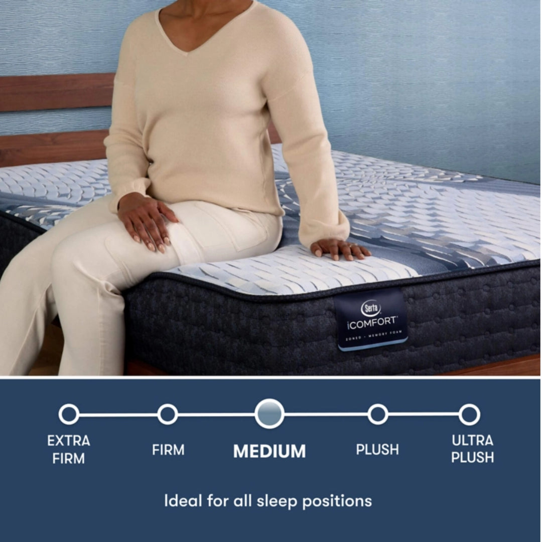 Serta iComfort Aveda 12" Medium Tight Top Mattress - Blue