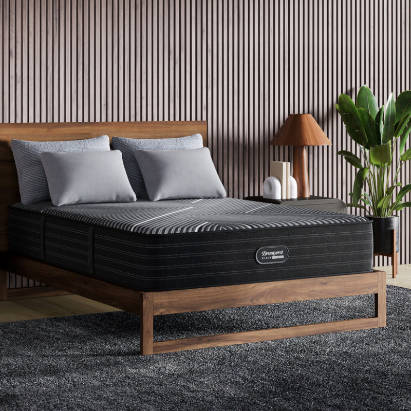 Beautyrest Hybrid BX-Class CA King Size Firm Mattress Black.