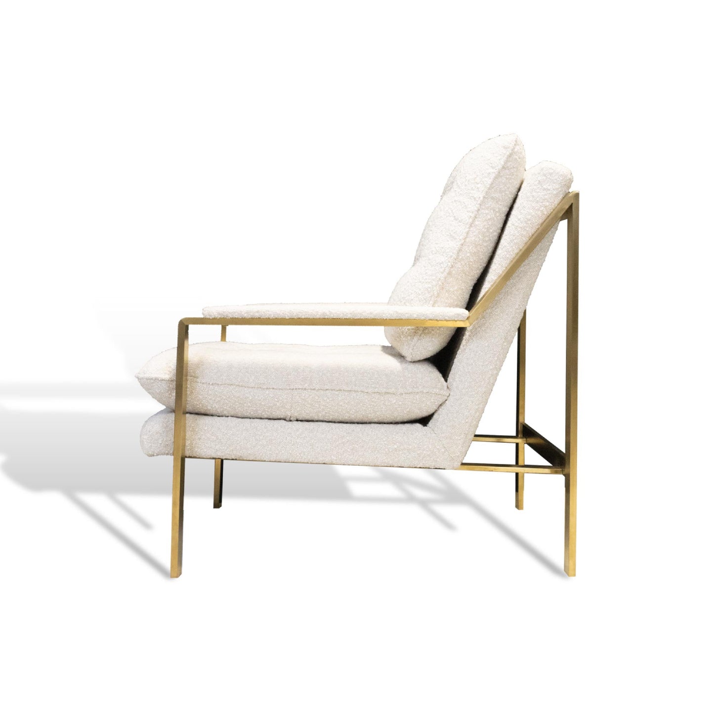 Bayou Boucle 32" Accent Chair by Primitive Collections - Brushed Gold