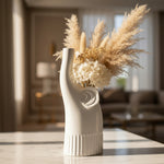 Sagebrook Home Modern 12" Elephant Decor in Ceramic - White