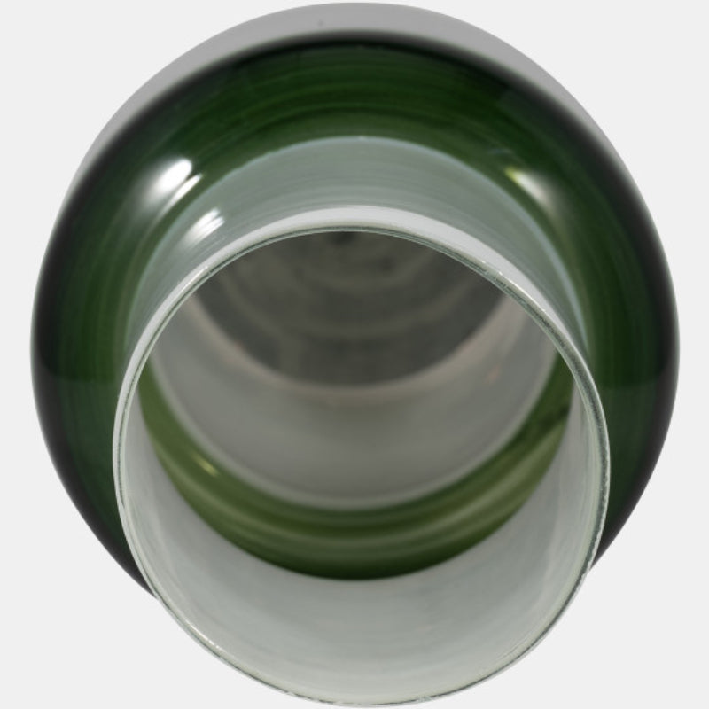 Sagebrook Home 19" Glass Cylinder Vase - White/Green