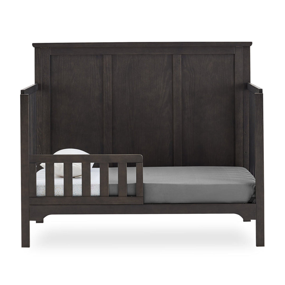 Delta Children Sweet Beginnings Sage Flat Top Stone Gray 6-in-1 Convertible Wooden Crib