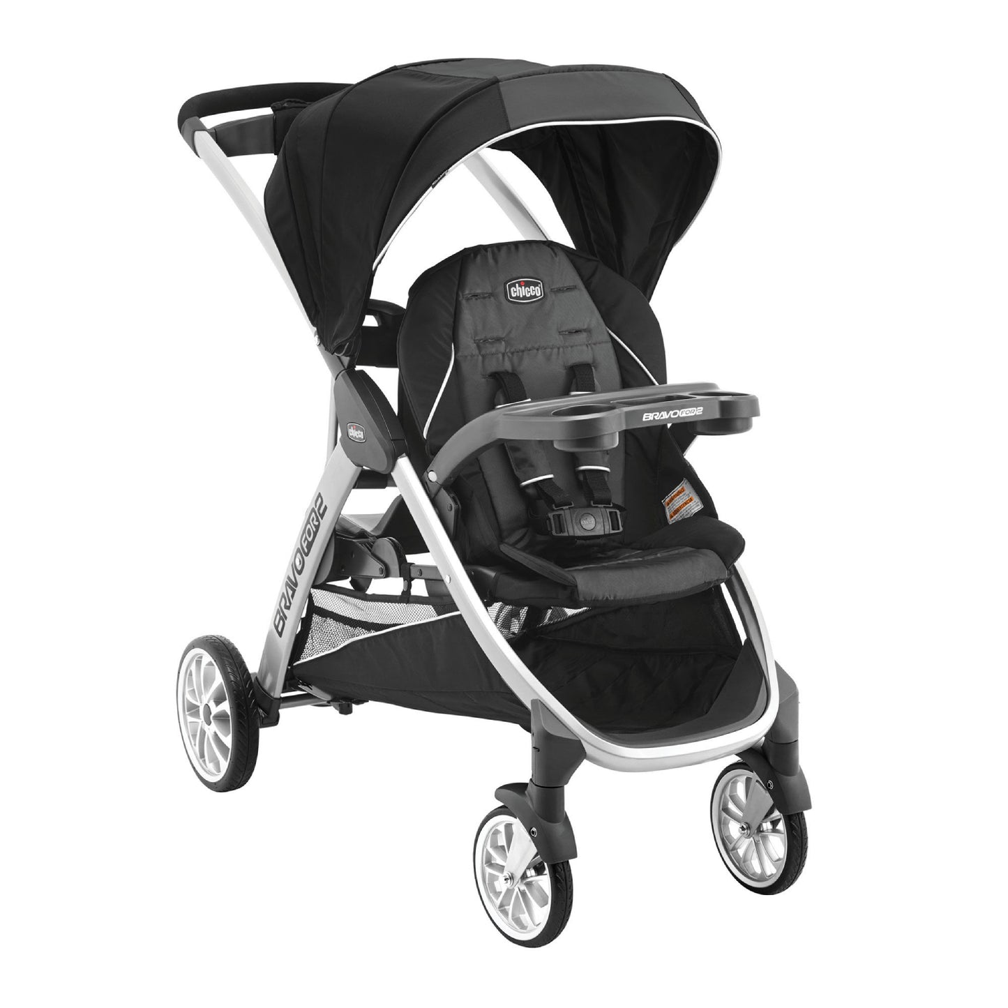 Chicco BravoFor2 Standing/Sitting Double Stroller - Iron