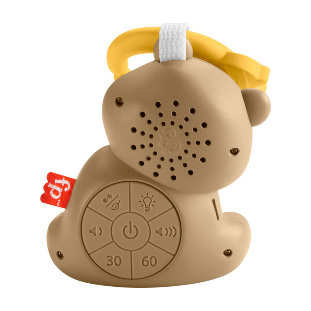 Fisher-Price Beary Soothing Portable Baby Sound Machine with Customizable Timer - Multicolor