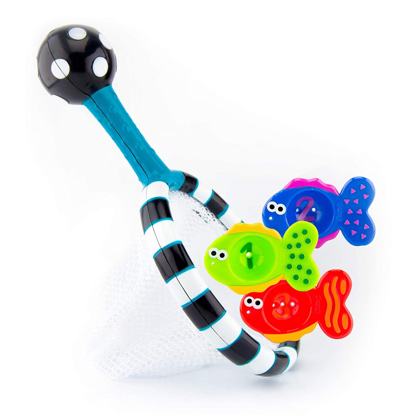 Sassy Catch 'N Count Net with 3 Colorful Fish (4-Piece)