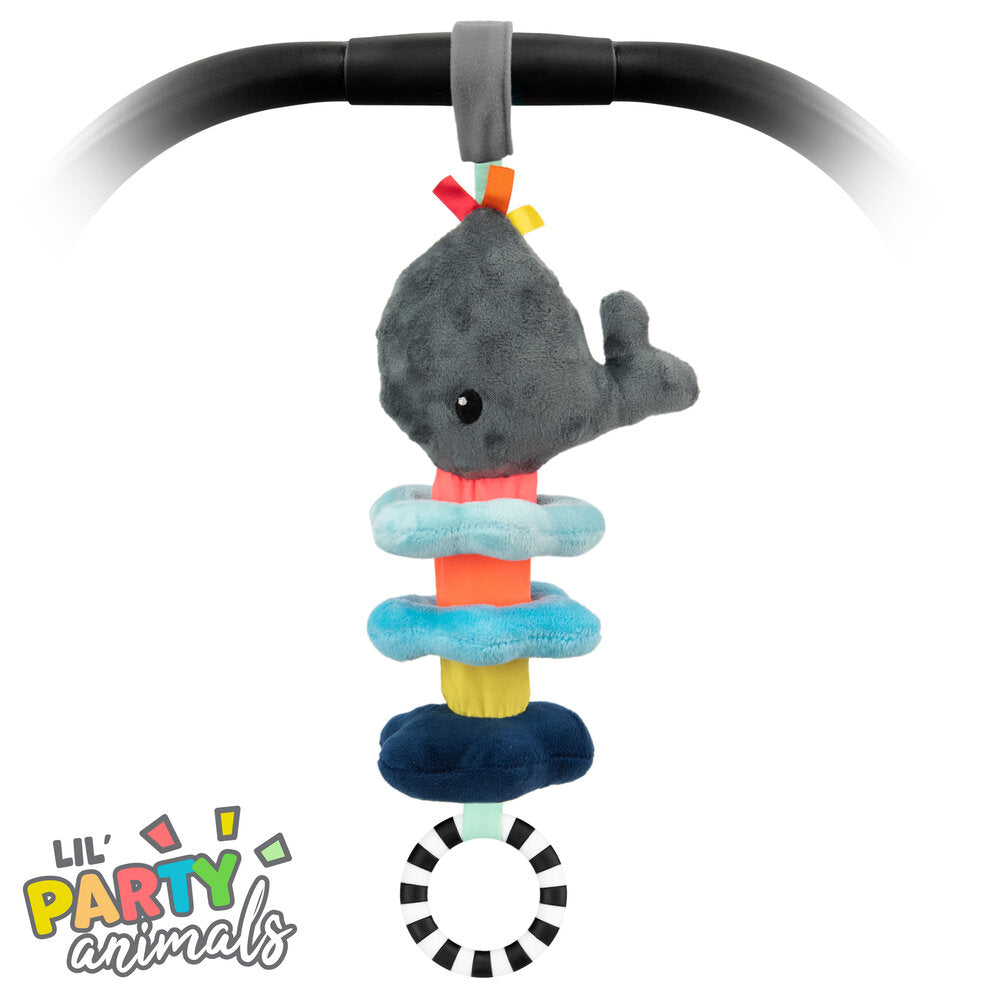 Sassy 12" Wavy Whale Jitter Plush Toy