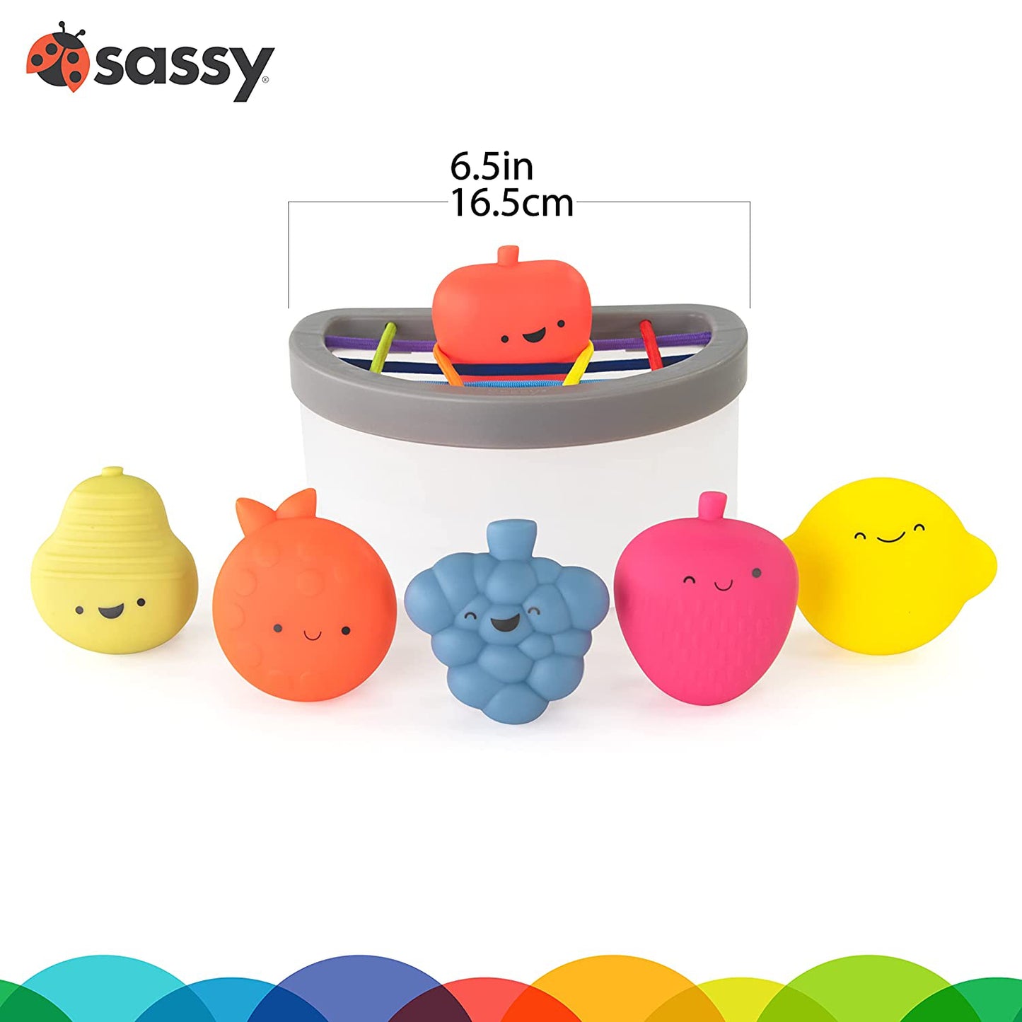 Sassy Fruit Fill N' Spill Textural Fruits (6-Piece)