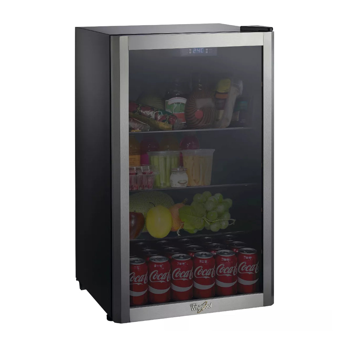 Whirlpool WHB36S 3.6 cu. ft. Mini Refrigerator Beverage Center - Stainless Steel