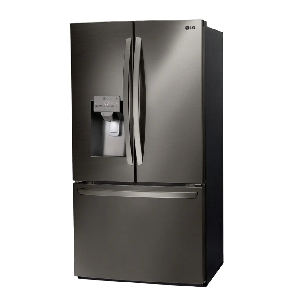 LG LFXS26973D 26 . Smart WiFi Enabled French Door Refrigerator - Black Stainless Steel - Curacao