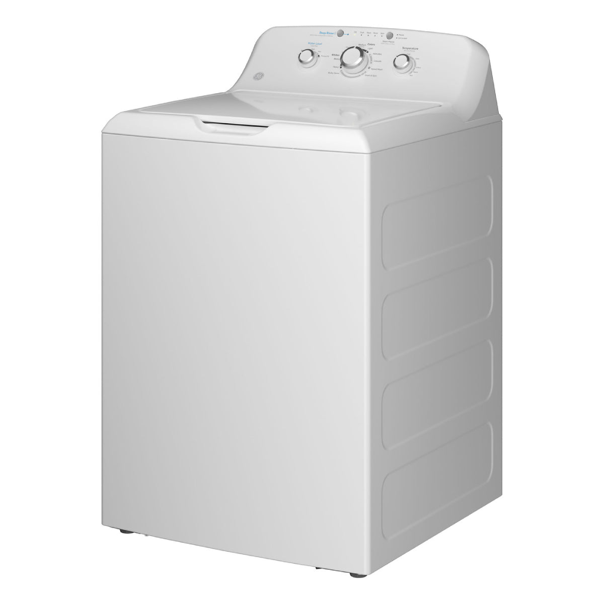 Lavadora de carga superior GE GTW325ASWWW de 4,0 pies cúbicos con control de nivel de agua, color blanco