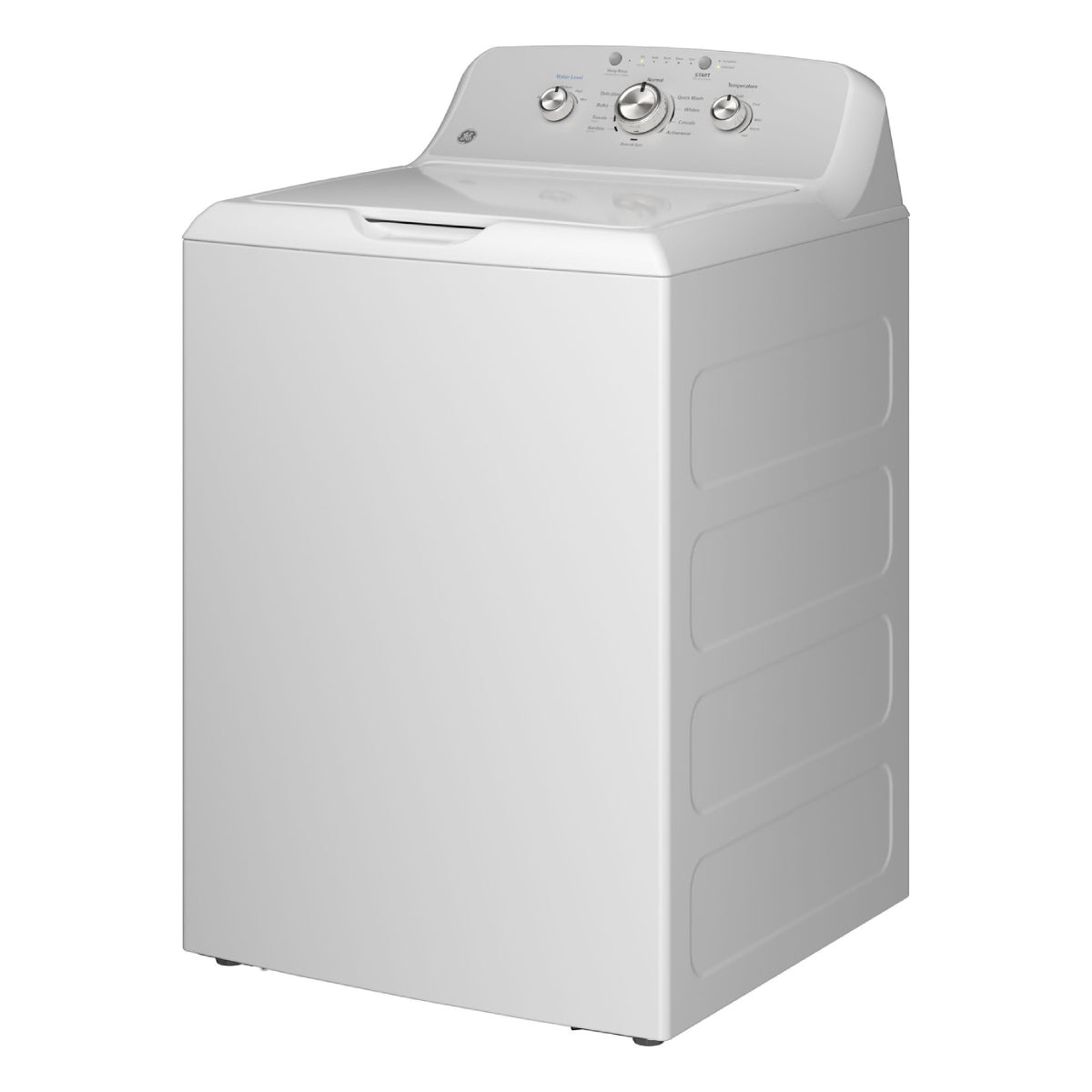 Lavadora de carga superior GE GTW385ASWWS de 4,3 pies cúbicos con tecnología Cold Plus, color blanco