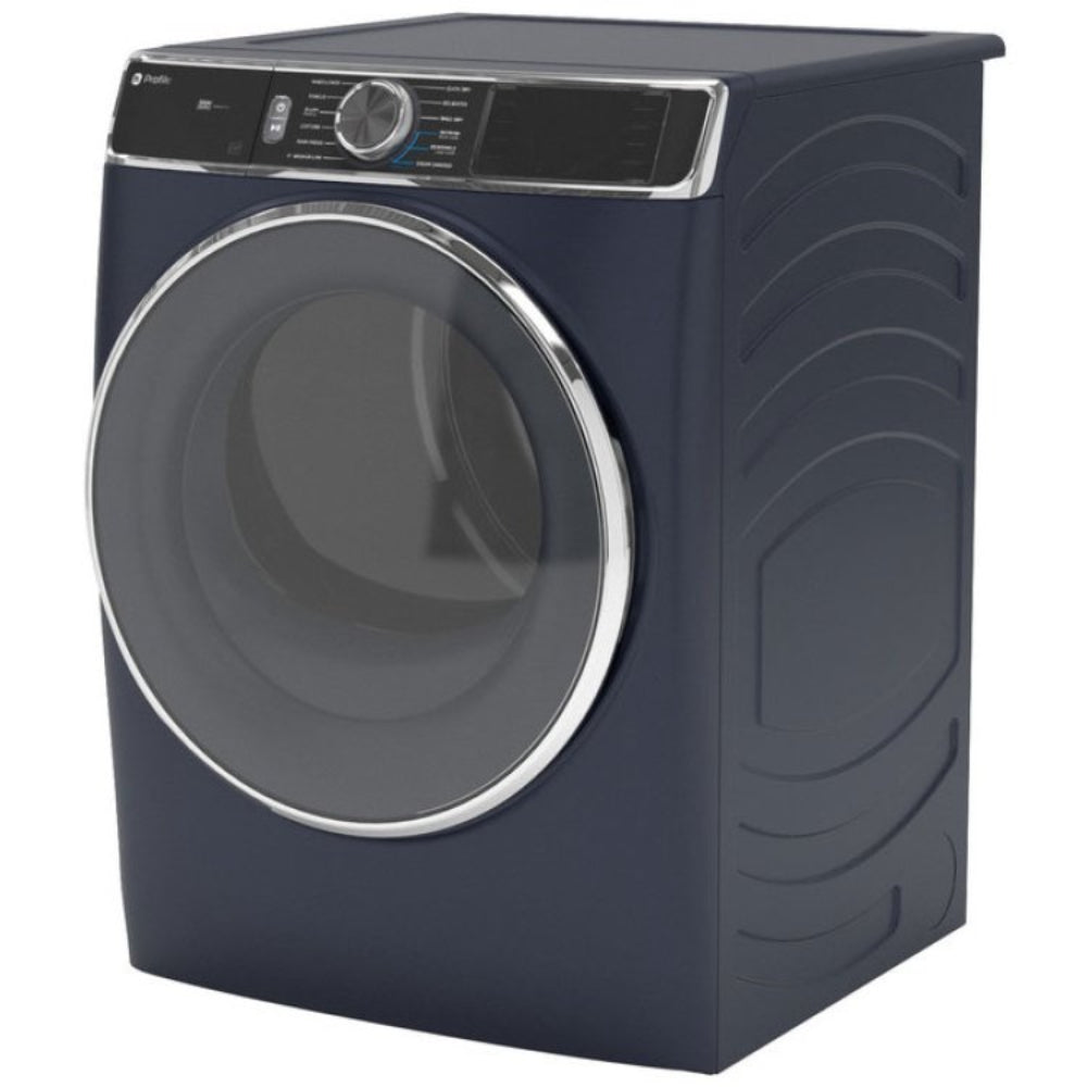 GE Profile PFD87ESPVRS 7.8 cu. ft. Smart Front Load Electric Dryer with Steam and Sanitize Cycle - Sapphire Blue