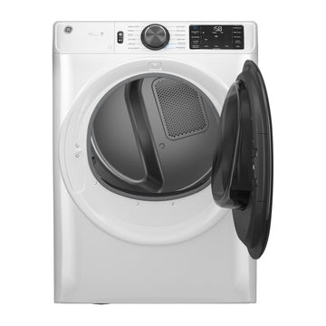 GE GFD65ESSVWW 7.8 cu.ft. Vented Front Load Electric Dryer - Stackable with Steam and Sanitize Cycle - White