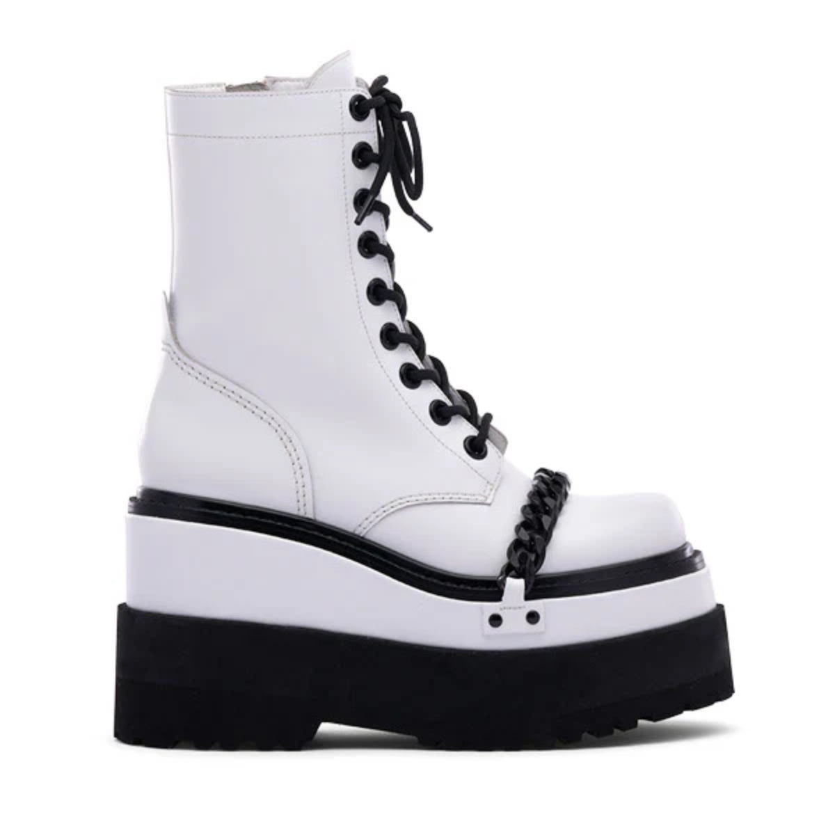 D'Amelio Women's Camdon Platform Boots (Size 6) - White