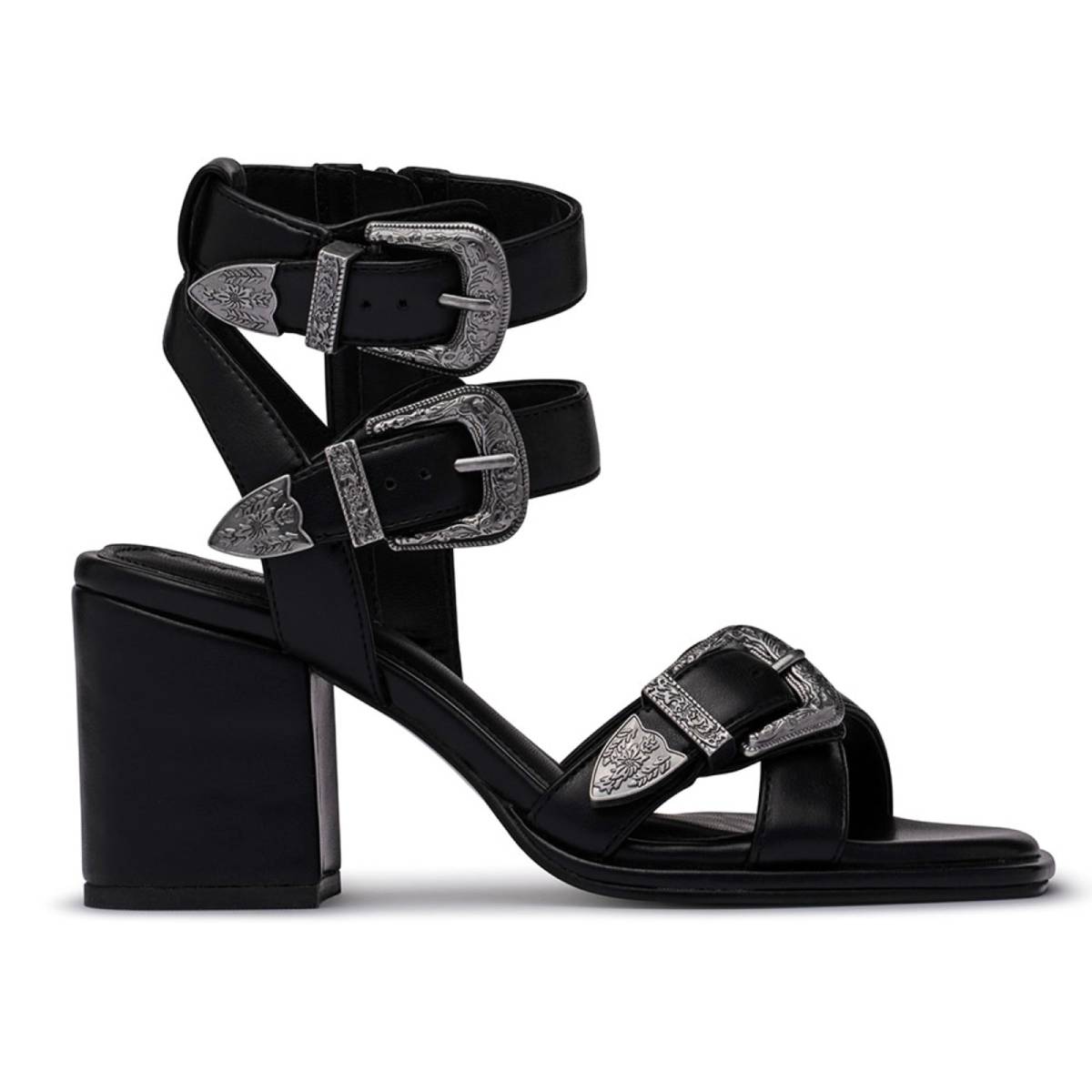 D'Amelio Women's Imella Block Heel Sandal (Size 6.5) - Black