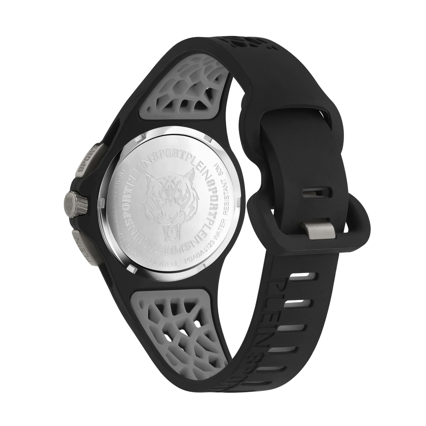 Reloj cronógrafo de cuarzo para hombre Plein Sport Thunderstorm de 43 mm, color negro