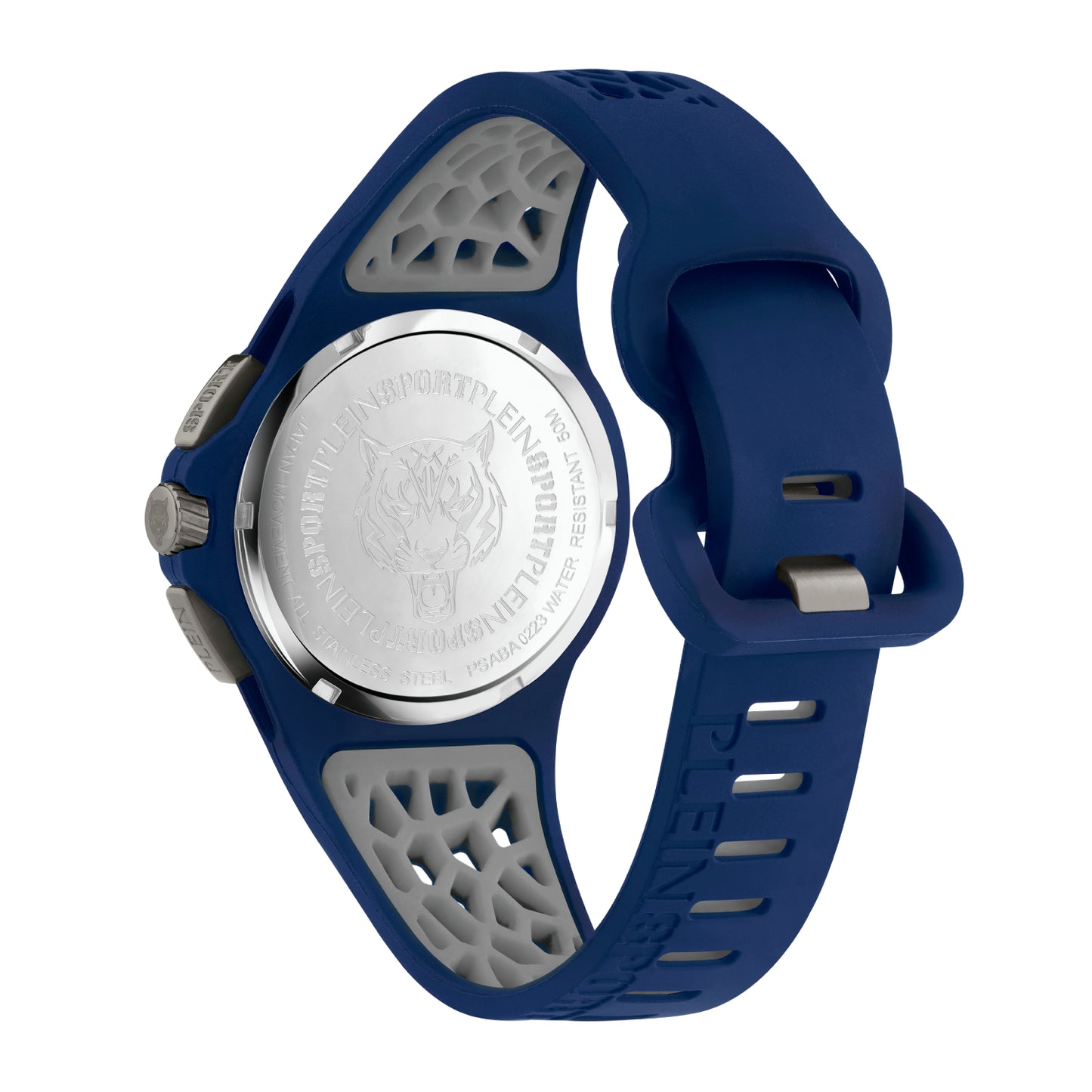 Reloj cronógrafo de cuarzo para hombre Plein Sport Thunderstorm de 43 mm, color azul