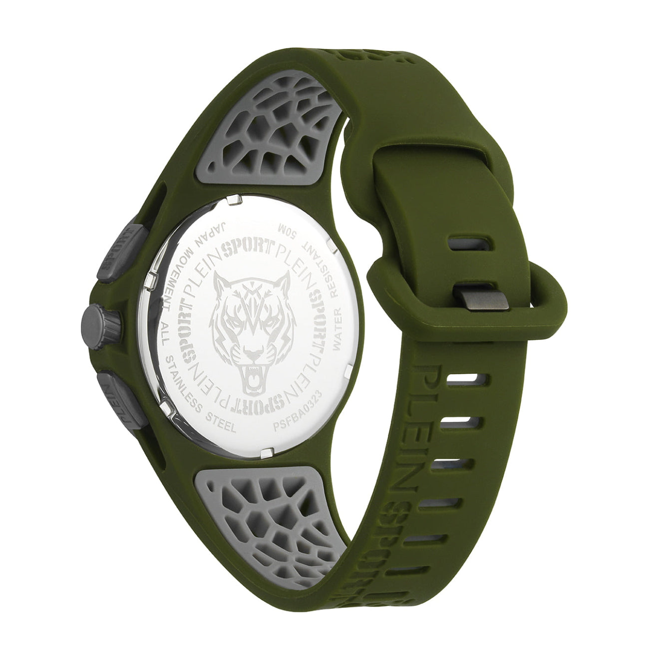 Reloj cronógrafo de cuarzo para hombre Plein Sport Thunderstorm de 43 mm, color verde