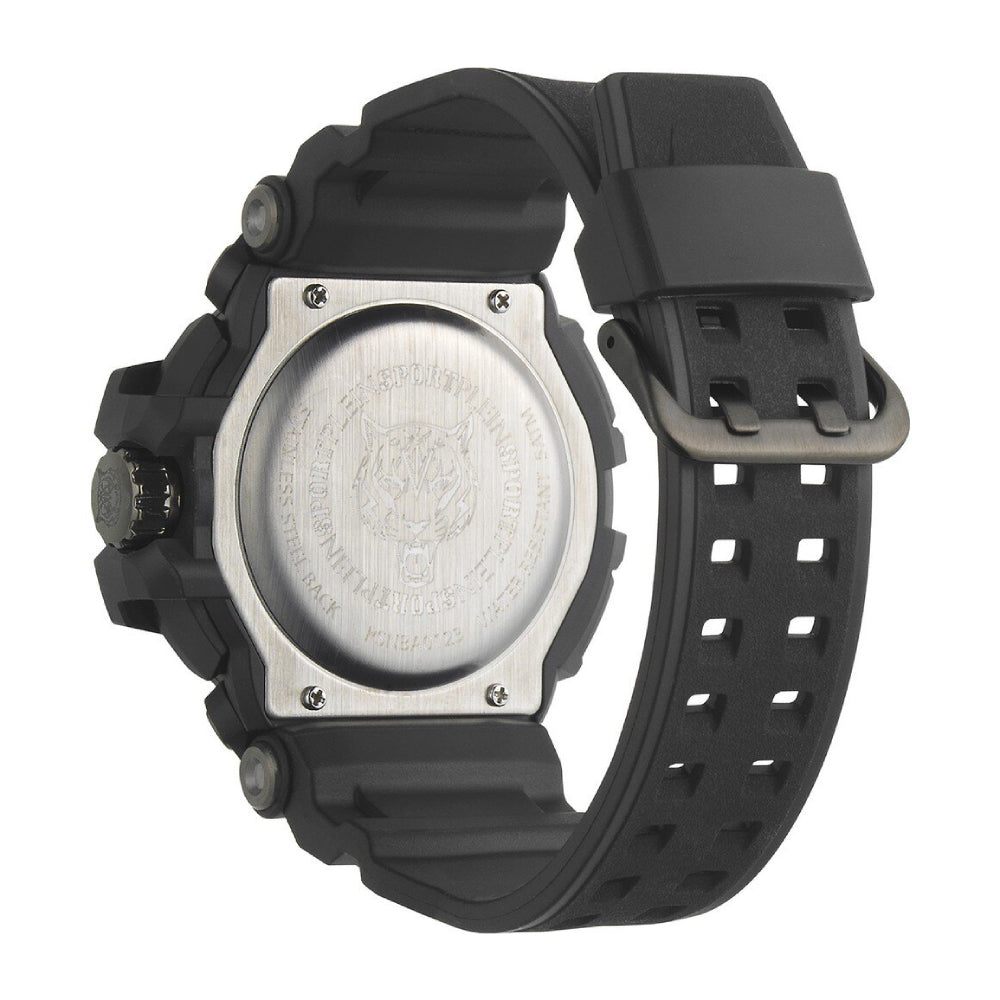 Plein Sport Combat Men's 50mm Quartz Strap Watch - Black