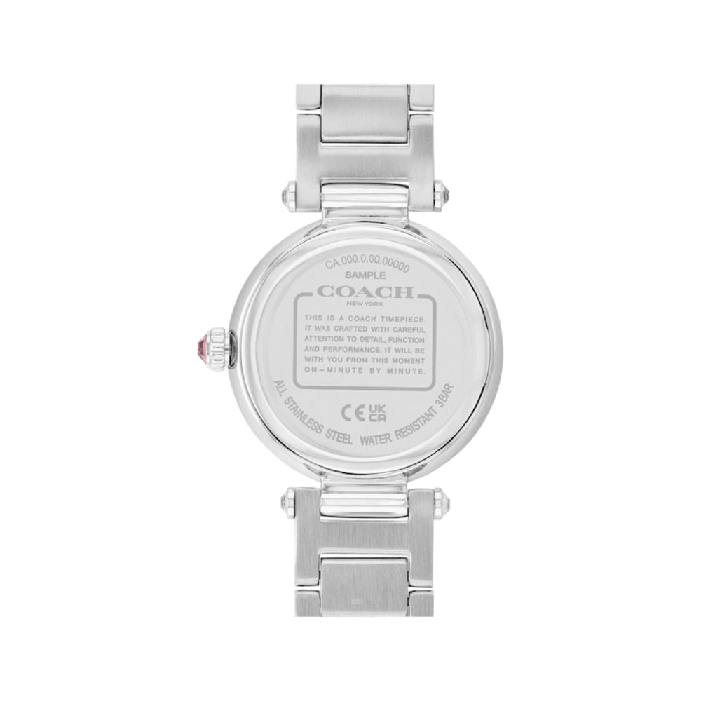 Reloj Coach Cary para mujer, 34 mm, plateado 