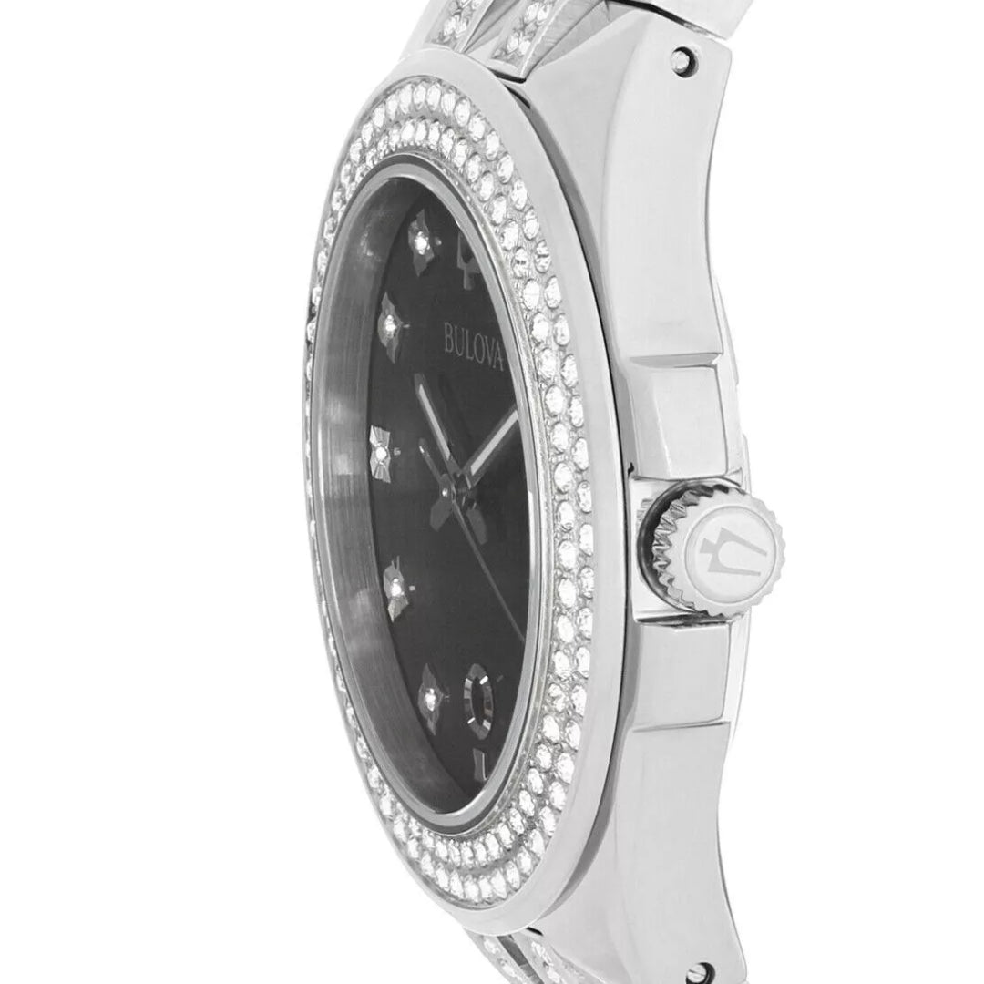 BULOVA MENS CRYSTAL WATCH SET