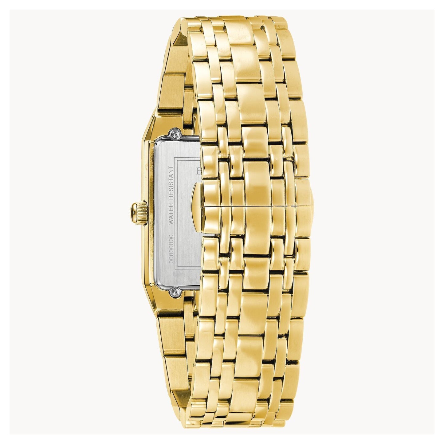 Reloj de pulsera de acero inoxidable Bulova Quadra Modern para hombre de 30,75 mm, dorado