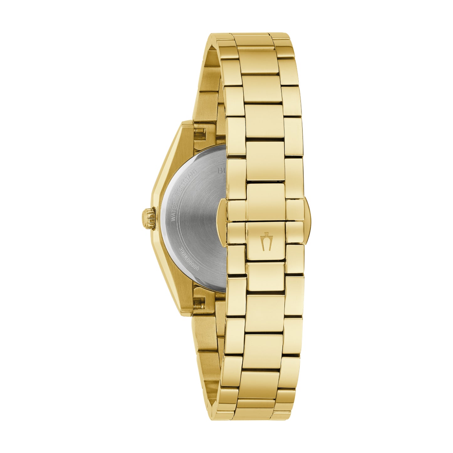 Reloj de pulsera dorado para mujer Bulova Surveyor de 31 mm con esfera blanca