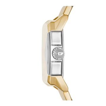 Reloj de pulsera de acero inoxidable de cuarzo Diesel DVA para hombre de 41 mm - Dorado