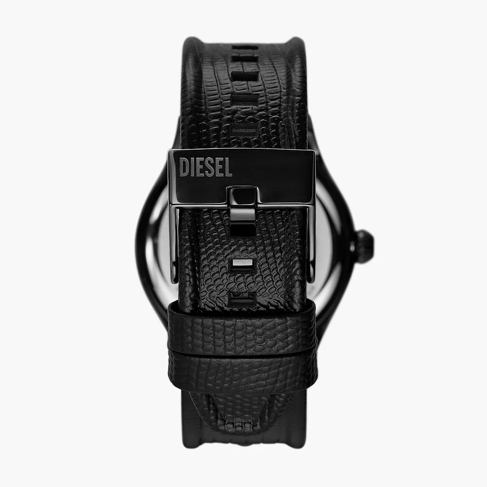 Reloj Diesel Vert para hombre con correa de cuarzo de 44 mm, color negro