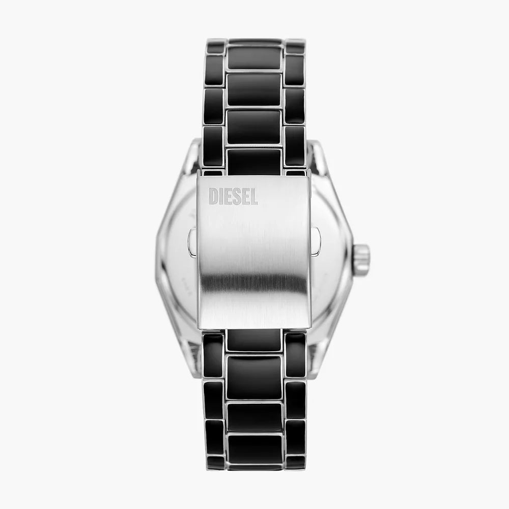 Diesel Scraper Men's 43mm Quarts Strap Watch - Black/Silver