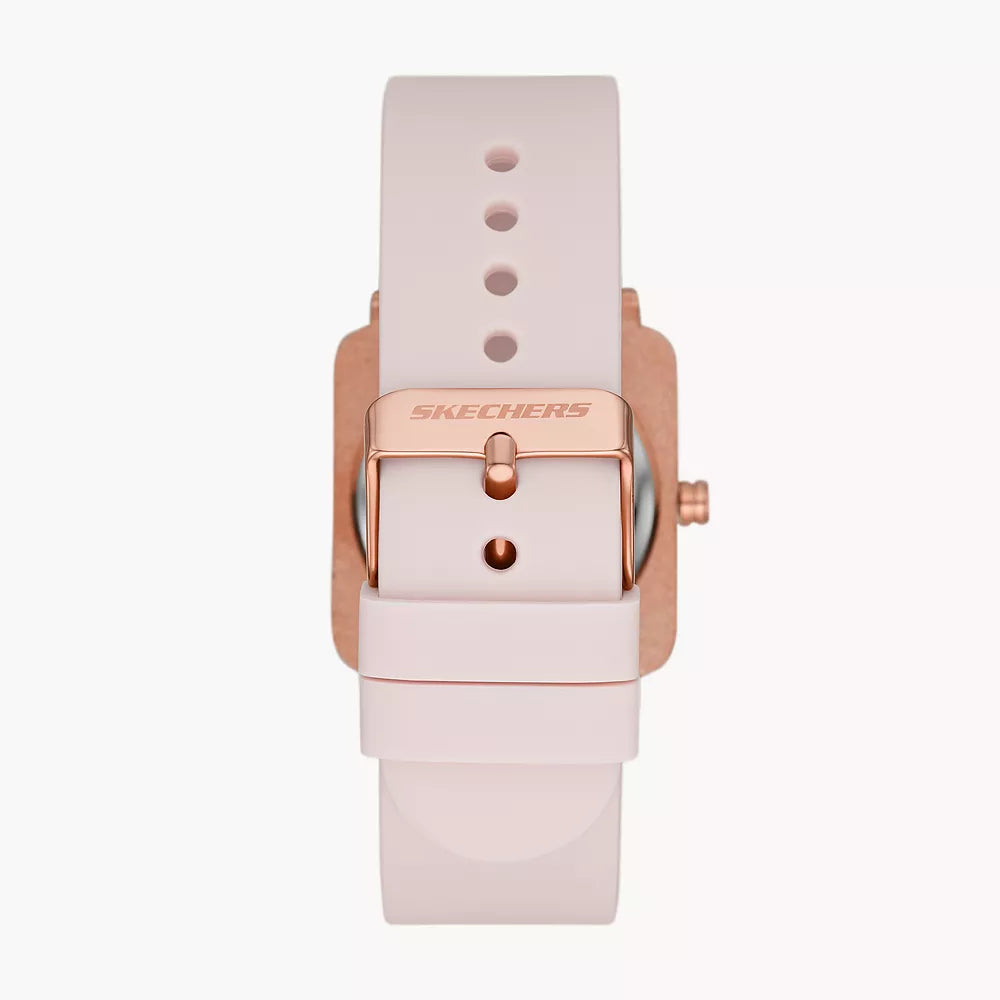 Skechers Calabar Women's 32mm Analog Blush/Pink Strap Watch - Rose Gold Dial