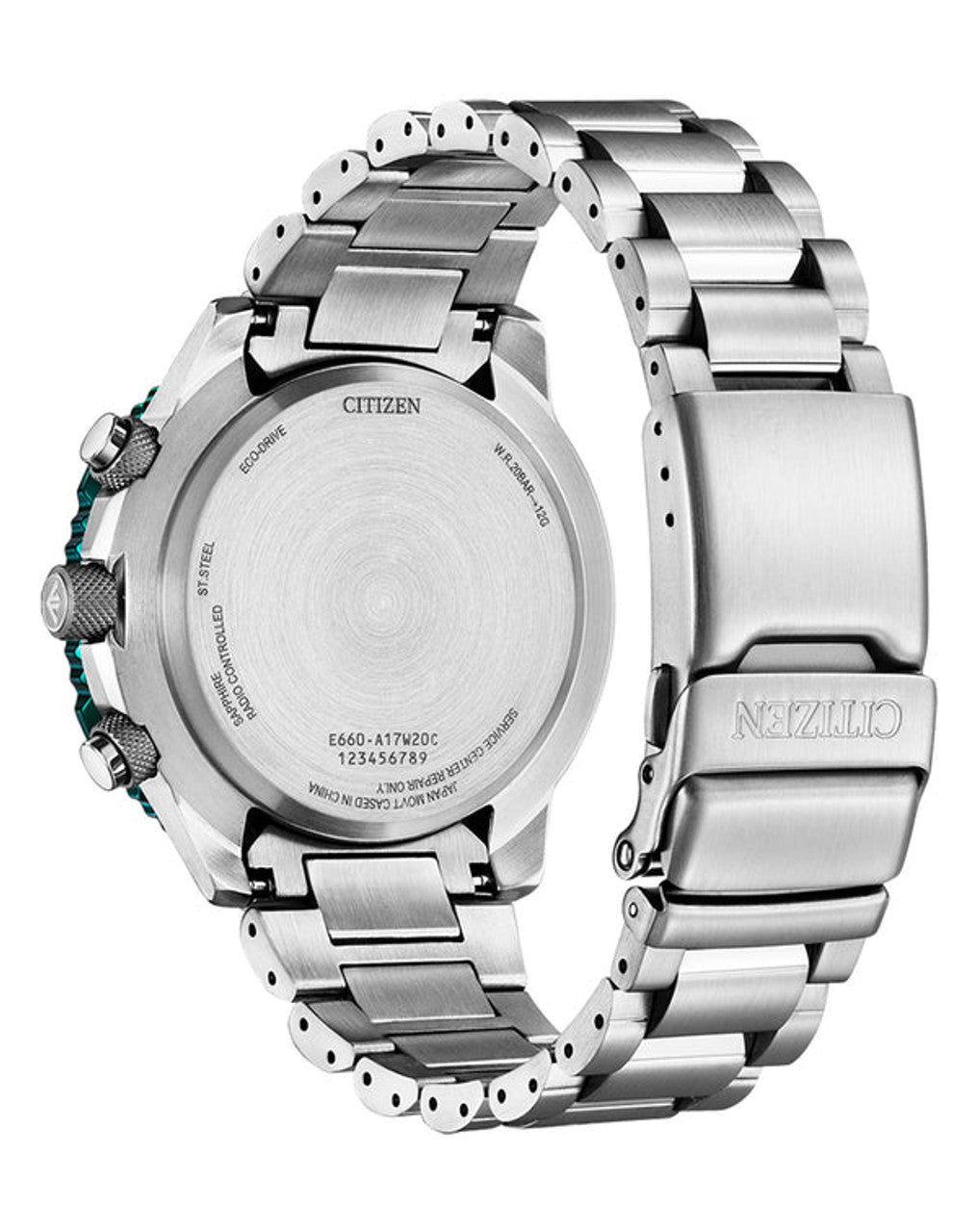 Reloj Citizen Promaster Air AT Eco Drive de 46 mm para hombre con pulsera de acero inoxidable y esfera verde 