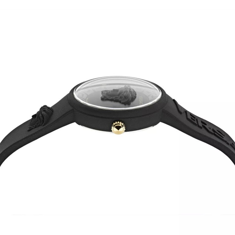 Versace Medusa Women's 39mm Quartz Silicone Strap Watch