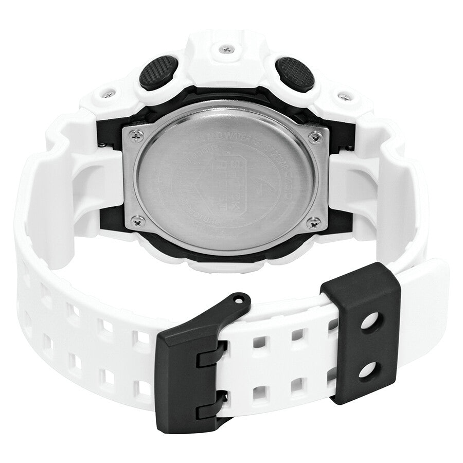 Casio G-Shock Men's 53mm Analog Digital White Strap Watch - Black Dial